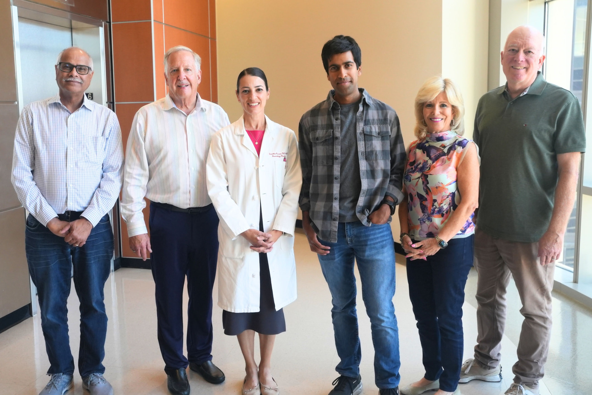 The Avix Medical team together in a clinical setting